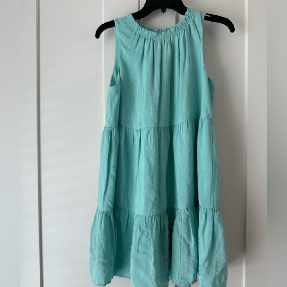 LOFT tiered swing dress Seafoam. Size XS